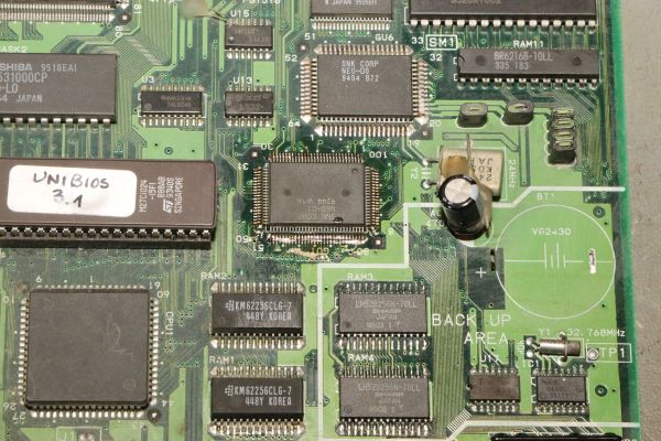 NeoGeo MVS BACKUP RAM ERROR